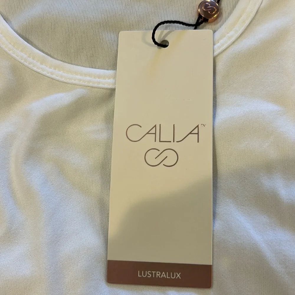 Bundle 2 NWT Calia by Carrie Underwood Lustralux Tank Tops SzS pure white blk - Picture 4 of 11